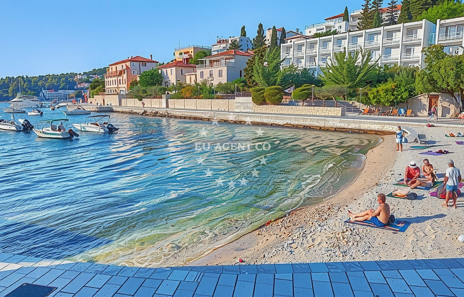 Additional view of Lusica beach in Hv. Bratovština 1, Hvar