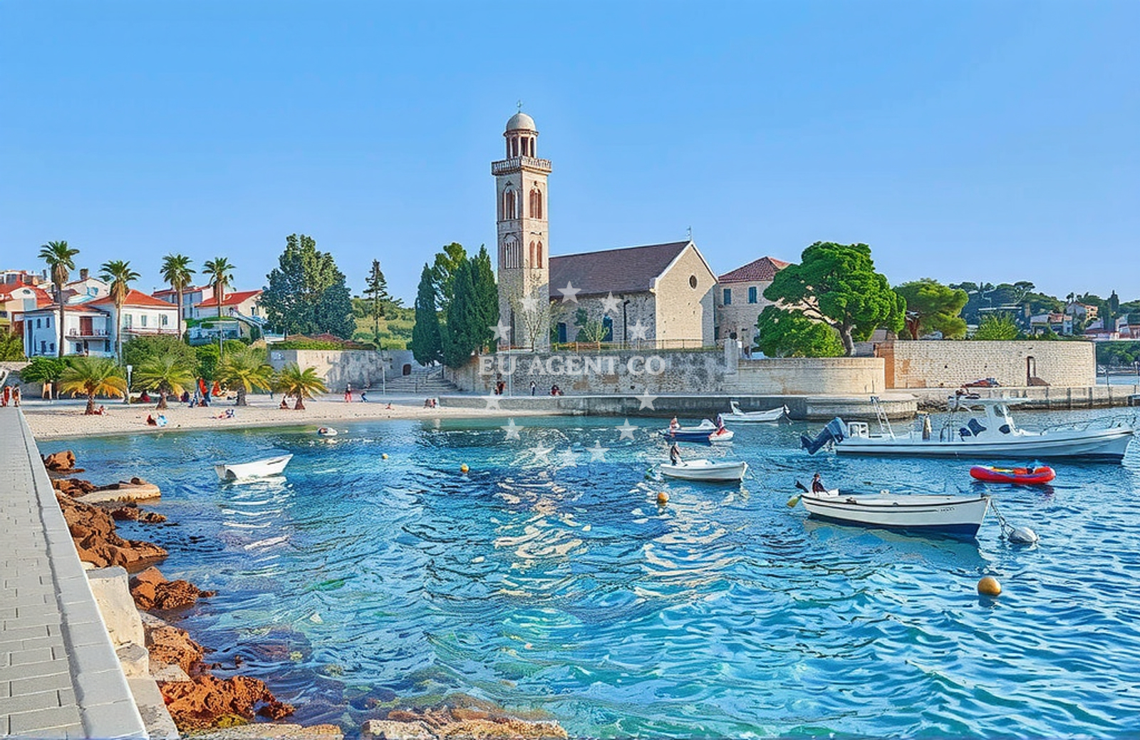 Additional view of Lusica beach in Hv. Bratovština 1, Hvar