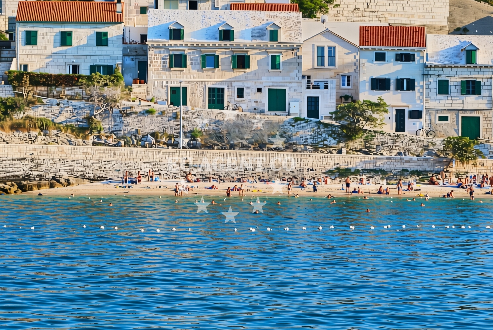 Overview of Macel, Pučišća (Brač) Beach in Macel