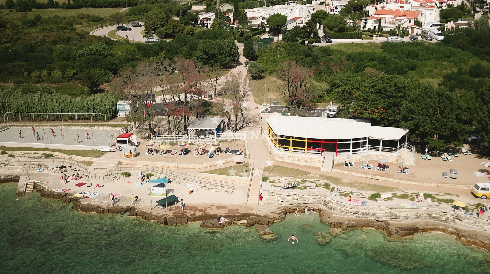 Sea and coastal view of Macumba Club beach in Buraj Mareda 2/9, Dajla