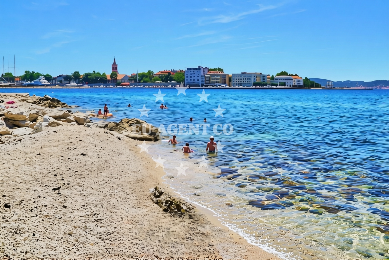 Overview of Maestrala, Zadar Beach in Maestrala