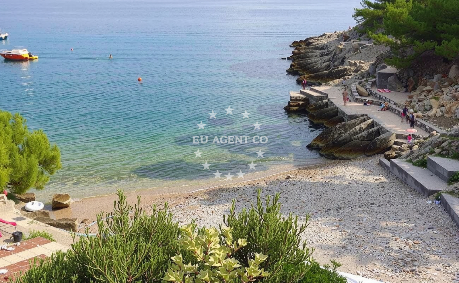 Additional view of Maja's beach in Riva Pelegrin 89, Stomorska