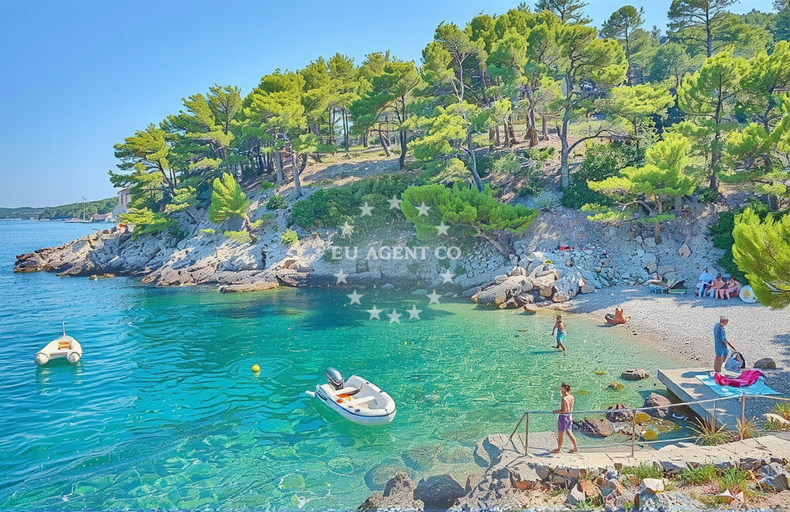 Additional view of Maja's beach in Riva Pelegrin 89, Stomorska