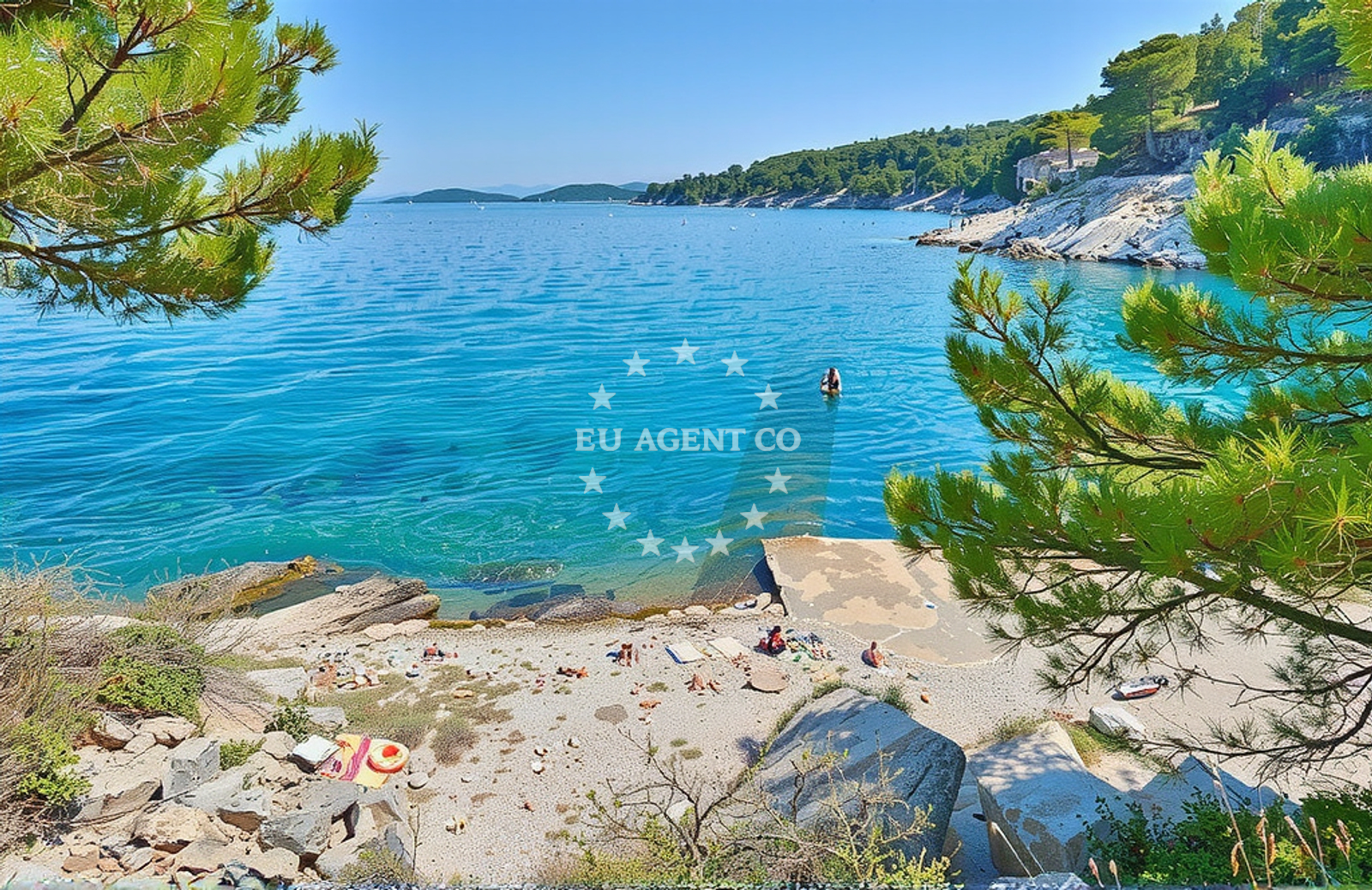 Additional view of Maja's beach in Riva Pelegrin 89, Stomorska