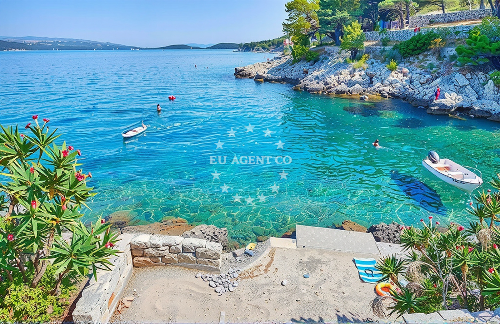 Additional view of Maja's beach in Riva Pelegrin 89, Stomorska