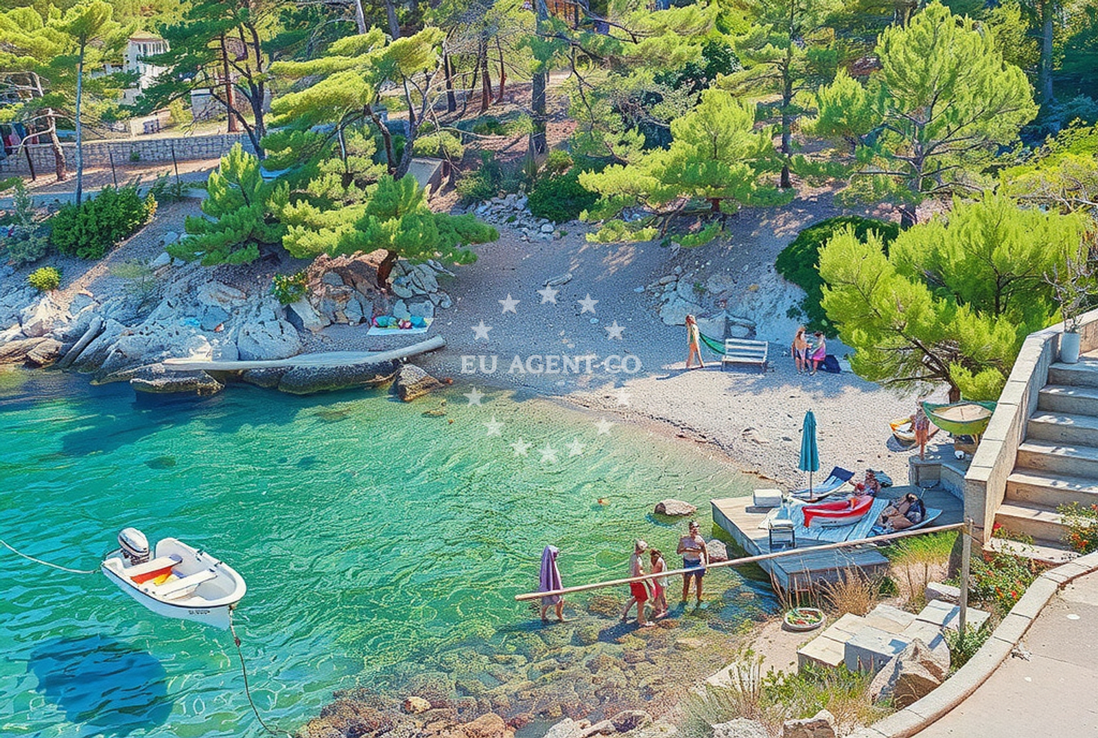 Additional view of Maja's beach in Riva Pelegrin 89, Stomorska