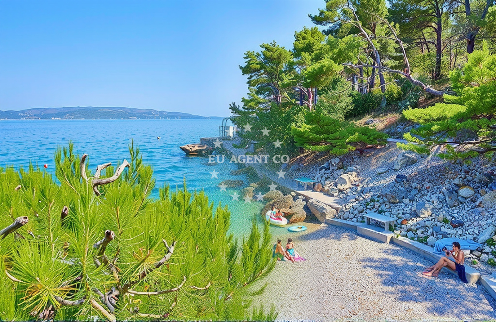 Additional view of Maja's beach in Riva Pelegrin 89, Stomorska