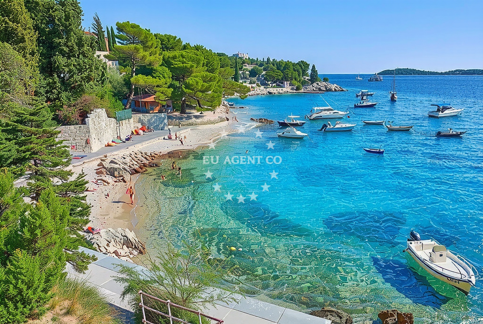 Beach facilities and surroundings at Majerovica beach in Ivana Božitkovića 21, Hvar