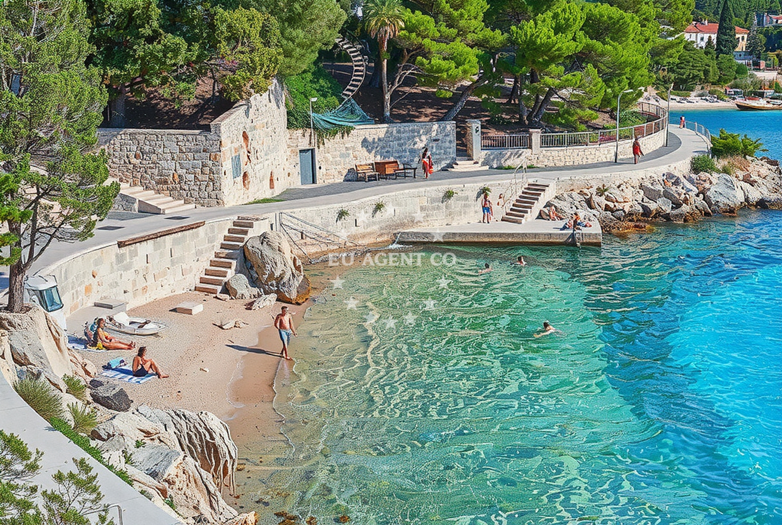 Additional view of Majerovica beach in Ivana Božitkovića 21, Hvar