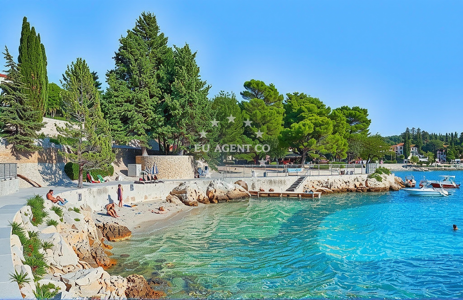 Additional view of Majerovica beach in Ivana Božitkovića 21, Hvar