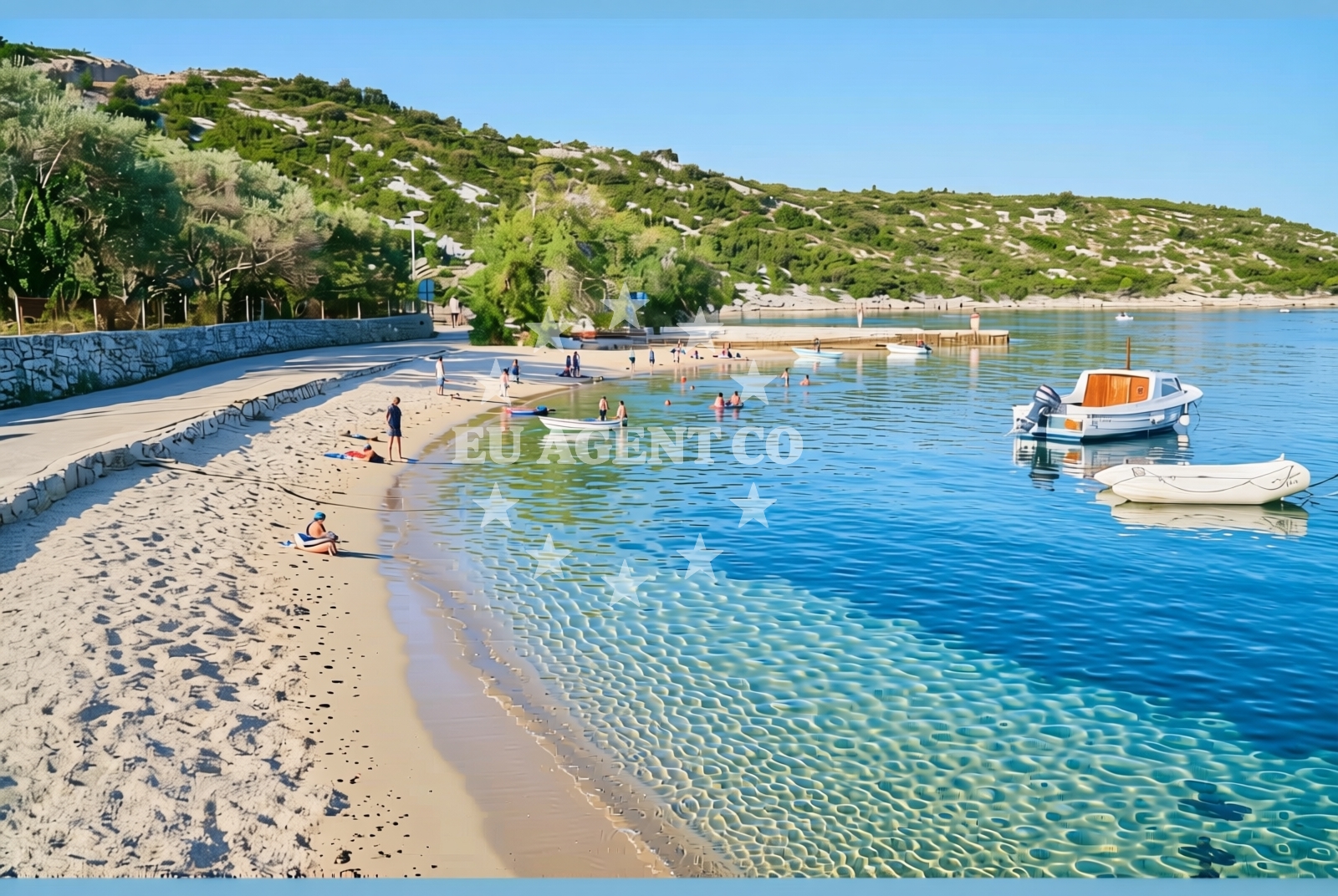 Overview of Majkovi: beaches and coves in Majkovi