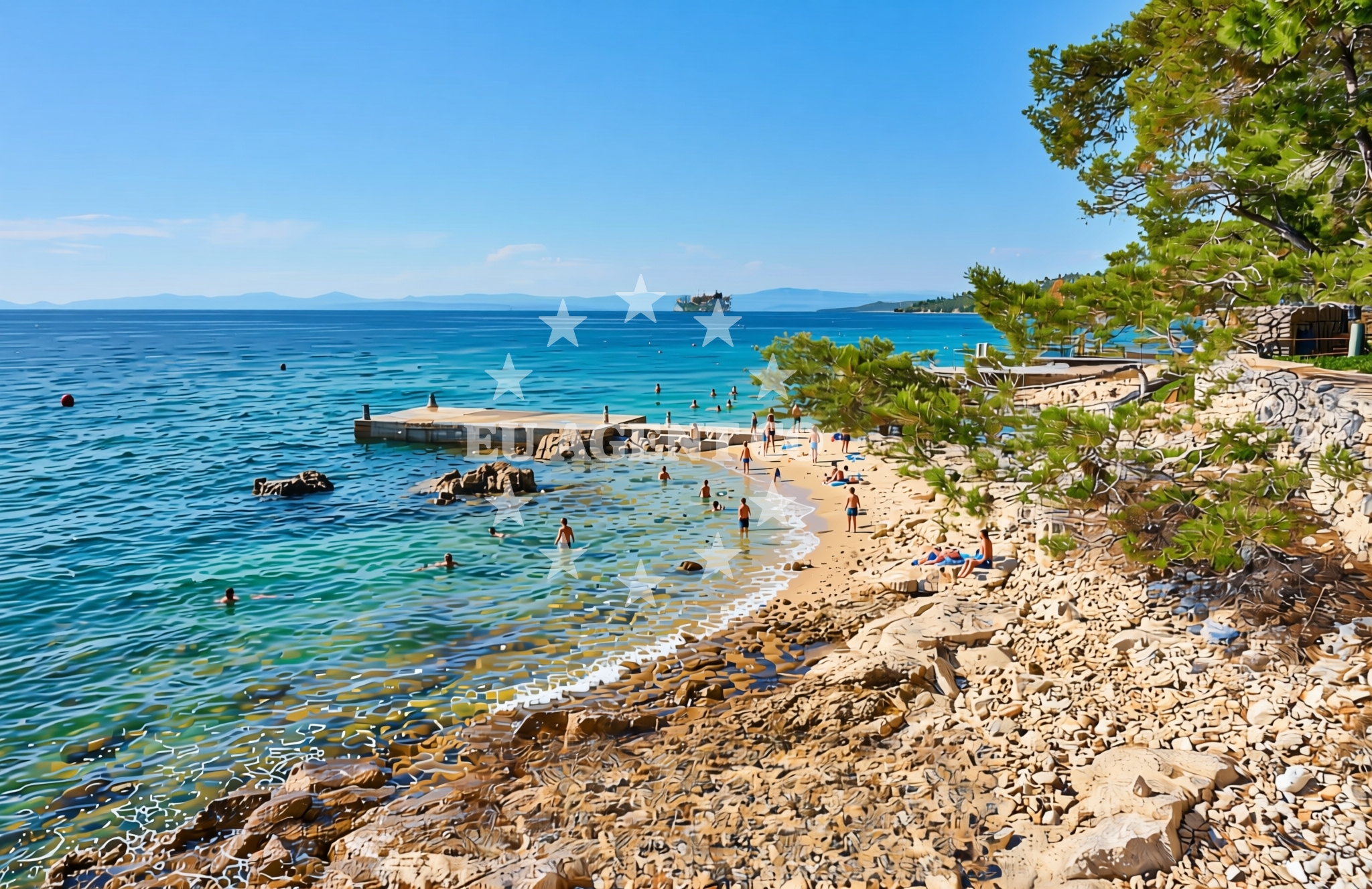 Additional view of Makarac, Milna (Brač) Beach in Makarac