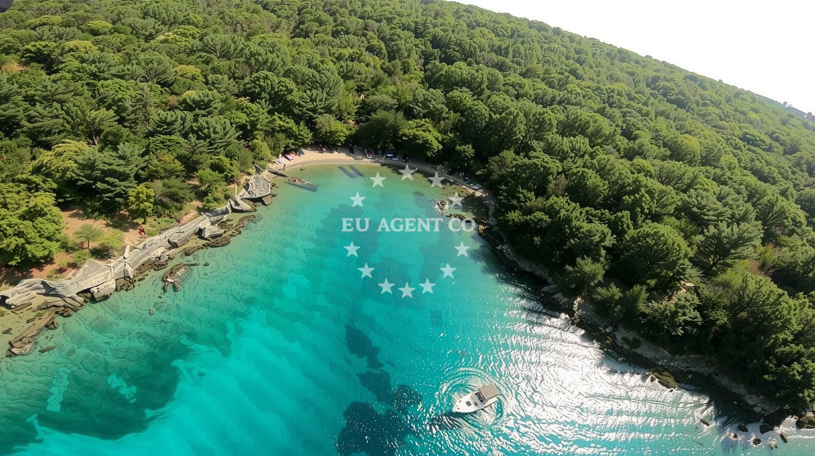 Shoreline and swimming area at Makneli beach in 164 Brzac, Krk