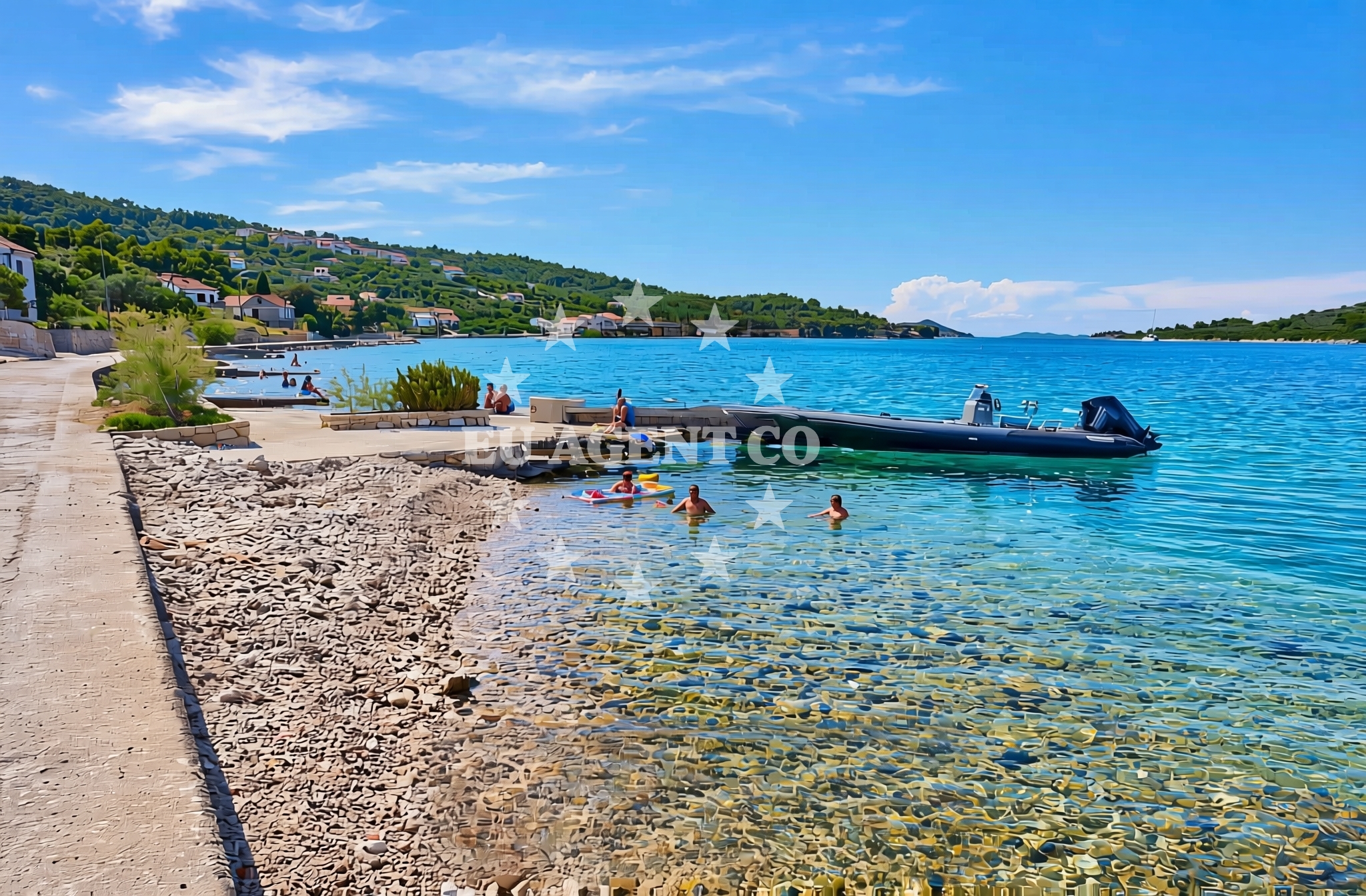 Overview of Makovac, Mali Iž (Iž) Beach in Makovac