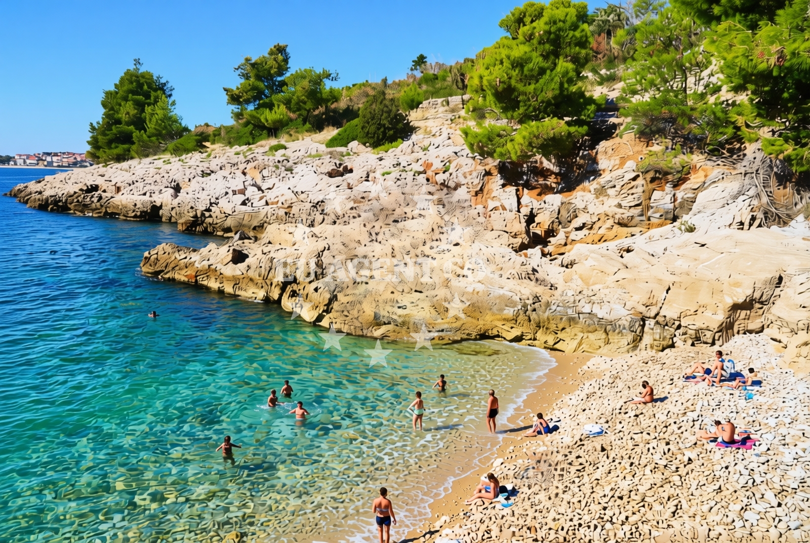 Additional view of Mala Draga Beach in Put Diruna 62, Trogir