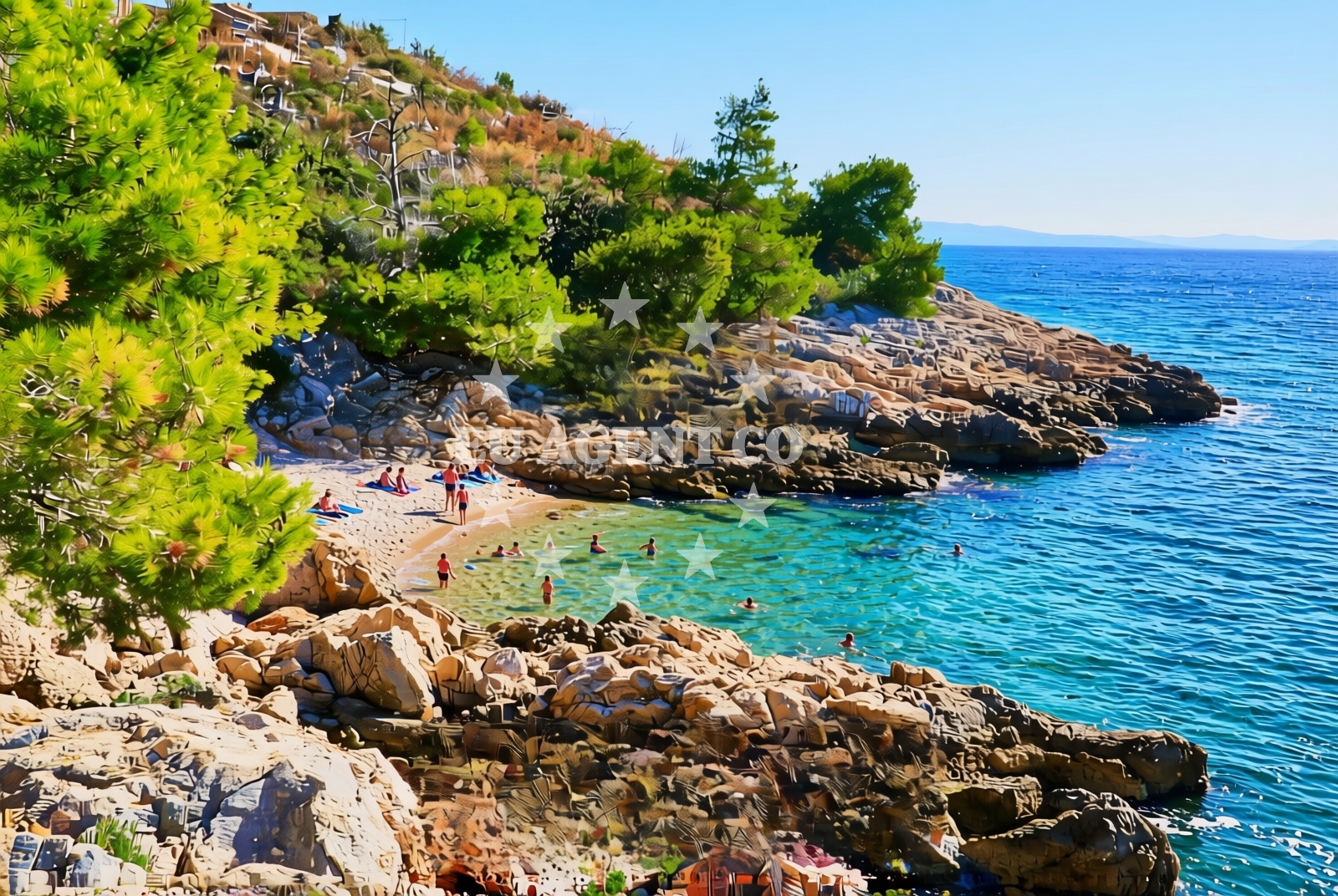 Additional view of Mala Draga Beach in Put Diruna 62, Trogir