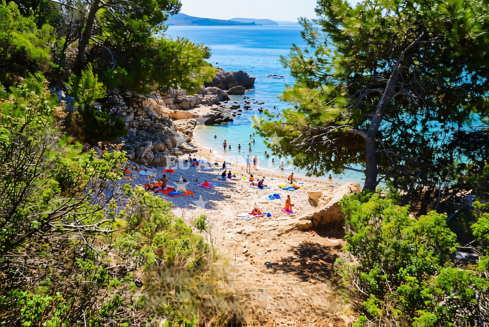 Additional view of Mala Draga Beach in Put Diruna 62, Trogir