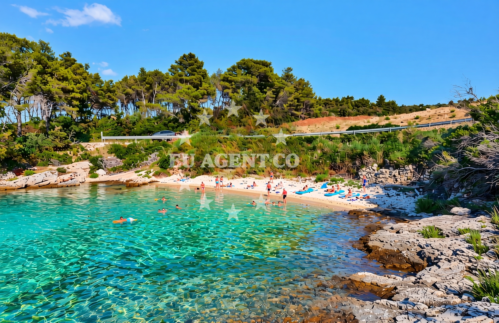 Overview of Mala lučica, Splitska (Brač) Beach in Mala lučica