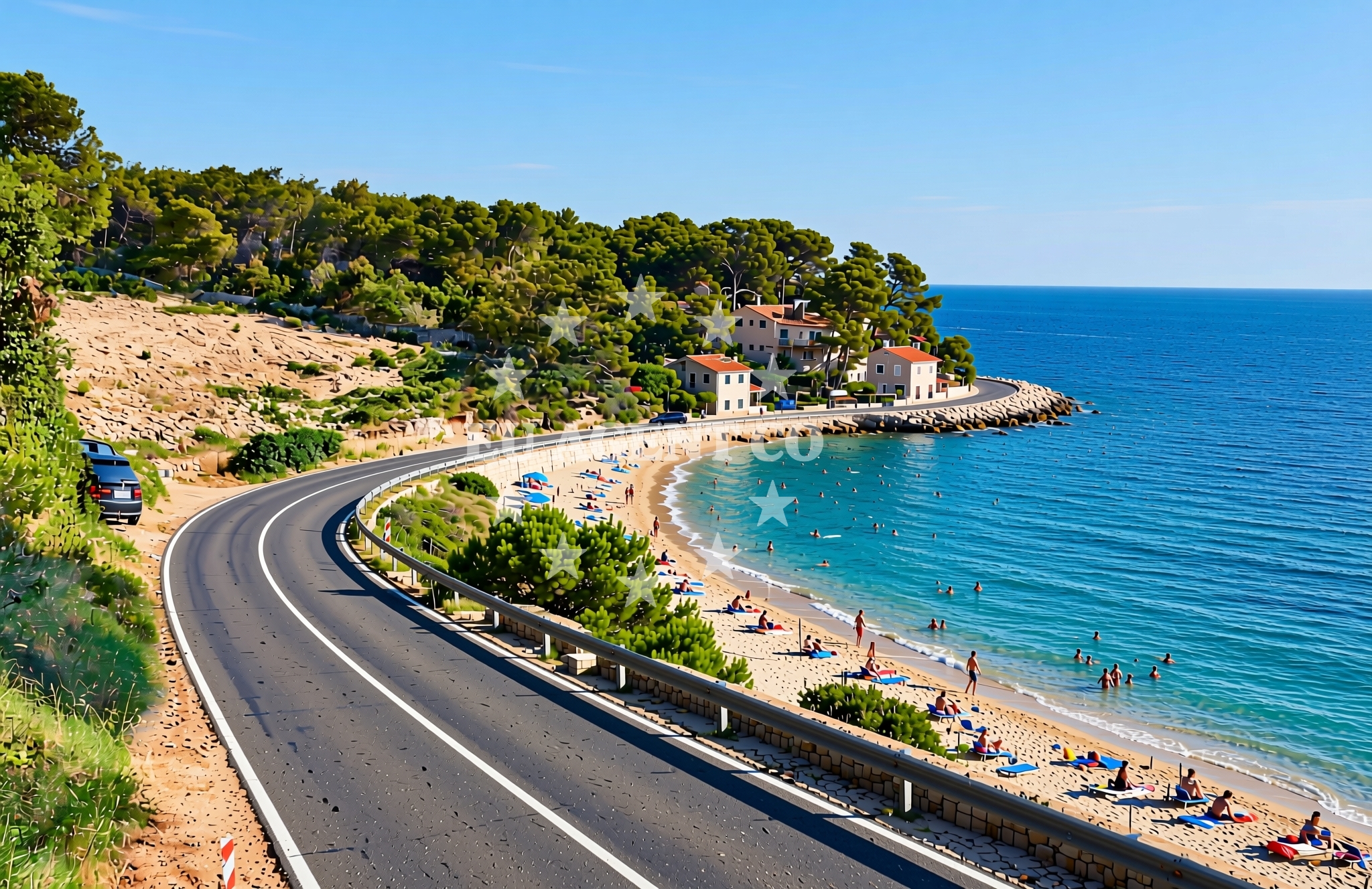 Additional view of Mala lučica, Splitska (Brač) Beach in Mala lučica
