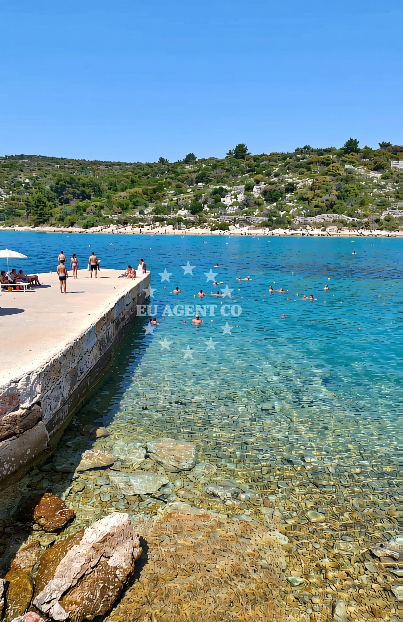 Additional view of Mala luka zapad, Drvenik Veliki (Drvenik Veli) Beach in Mala luka zapad