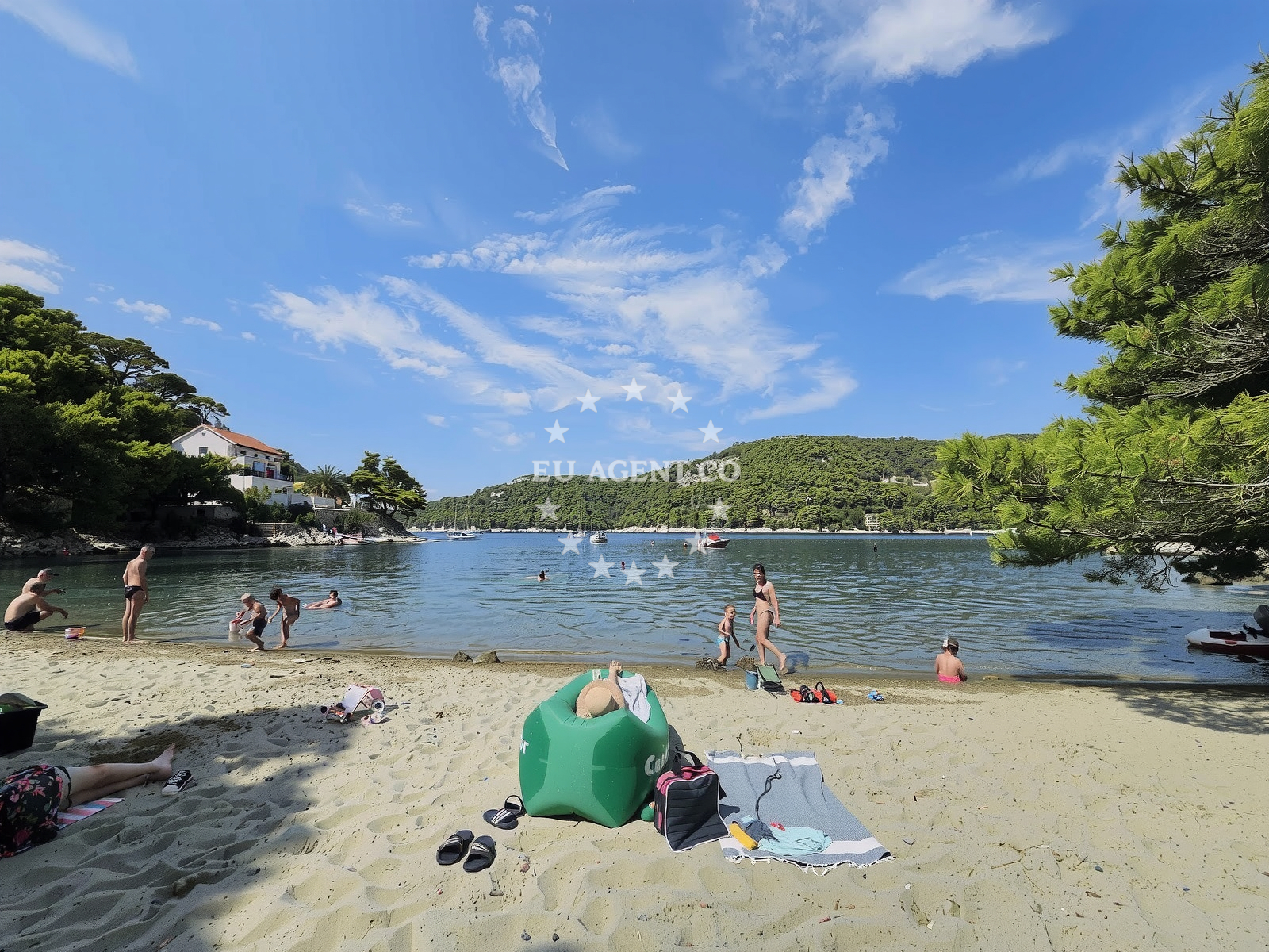 Sea and coastal view of Mala Saplunara Beach in Saplunara 35, Saplunara