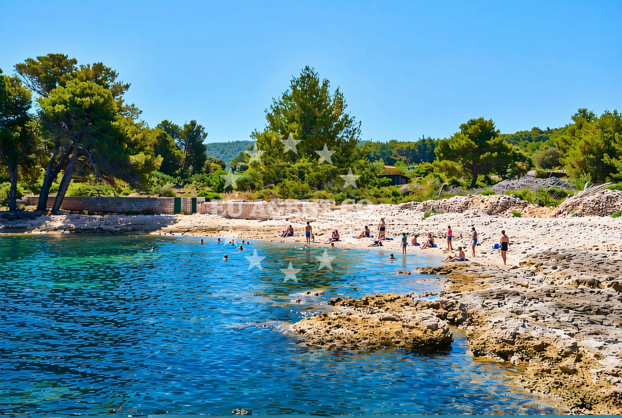 Additional view of Malačnica sredina, Supetar (Brač) Beach in Malačnica sredina