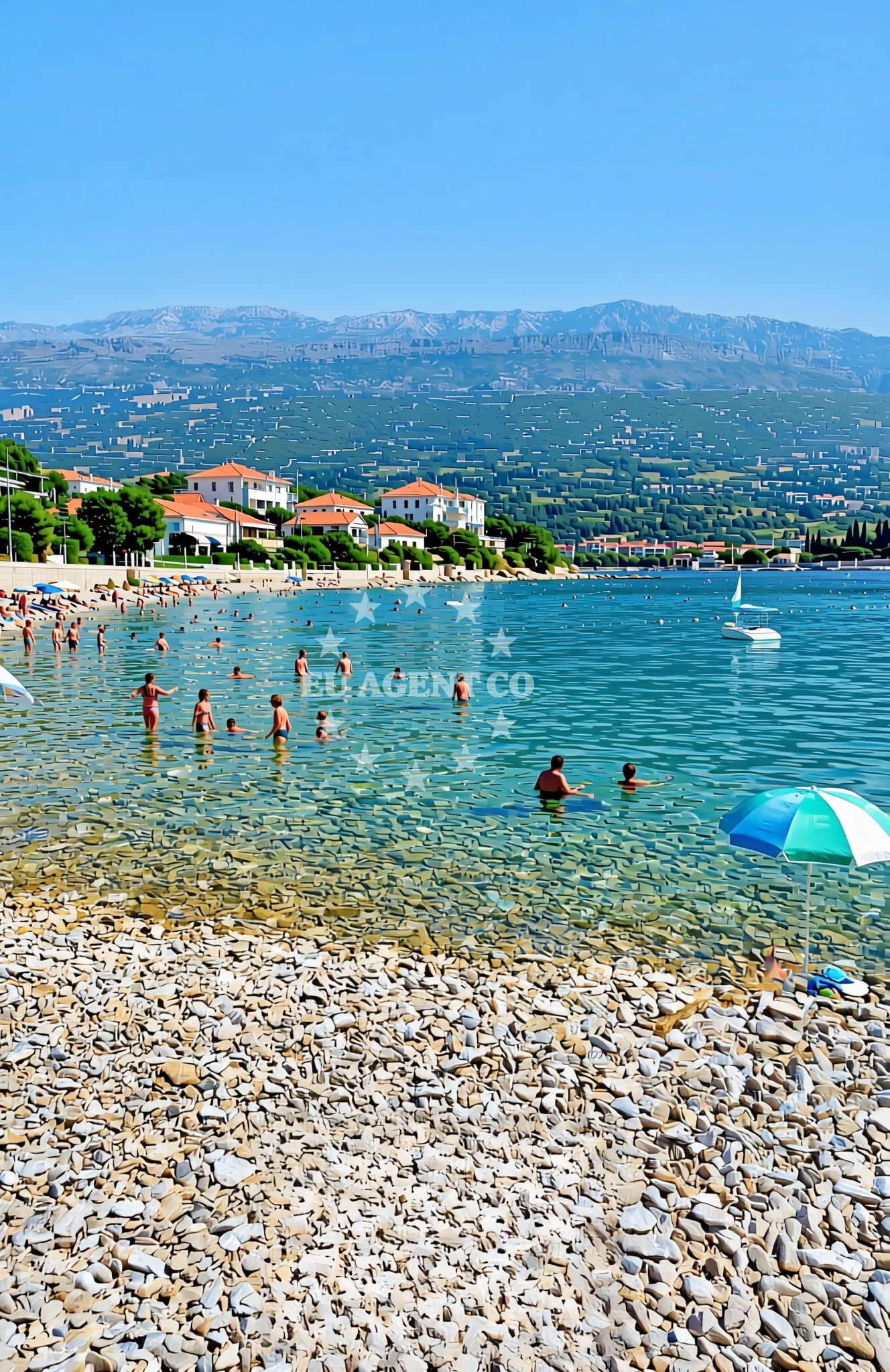 Additional view of Malačnica sredina, Supetar (Brač) Beach in Malačnica sredina