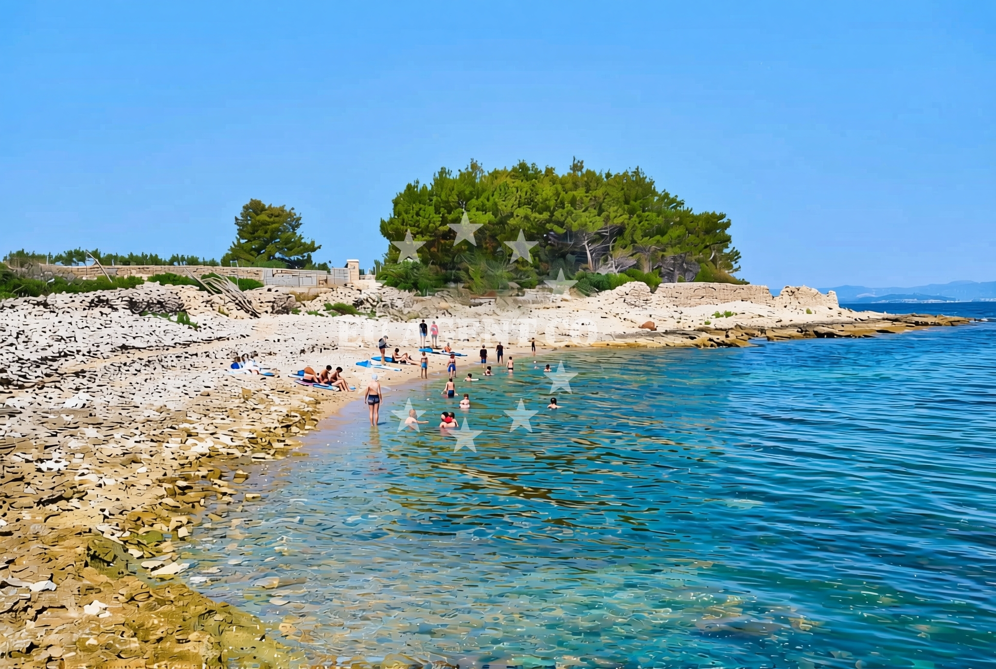 Additional view of Malačnica sredina, Supetar (Brač) Beach in Malačnica sredina