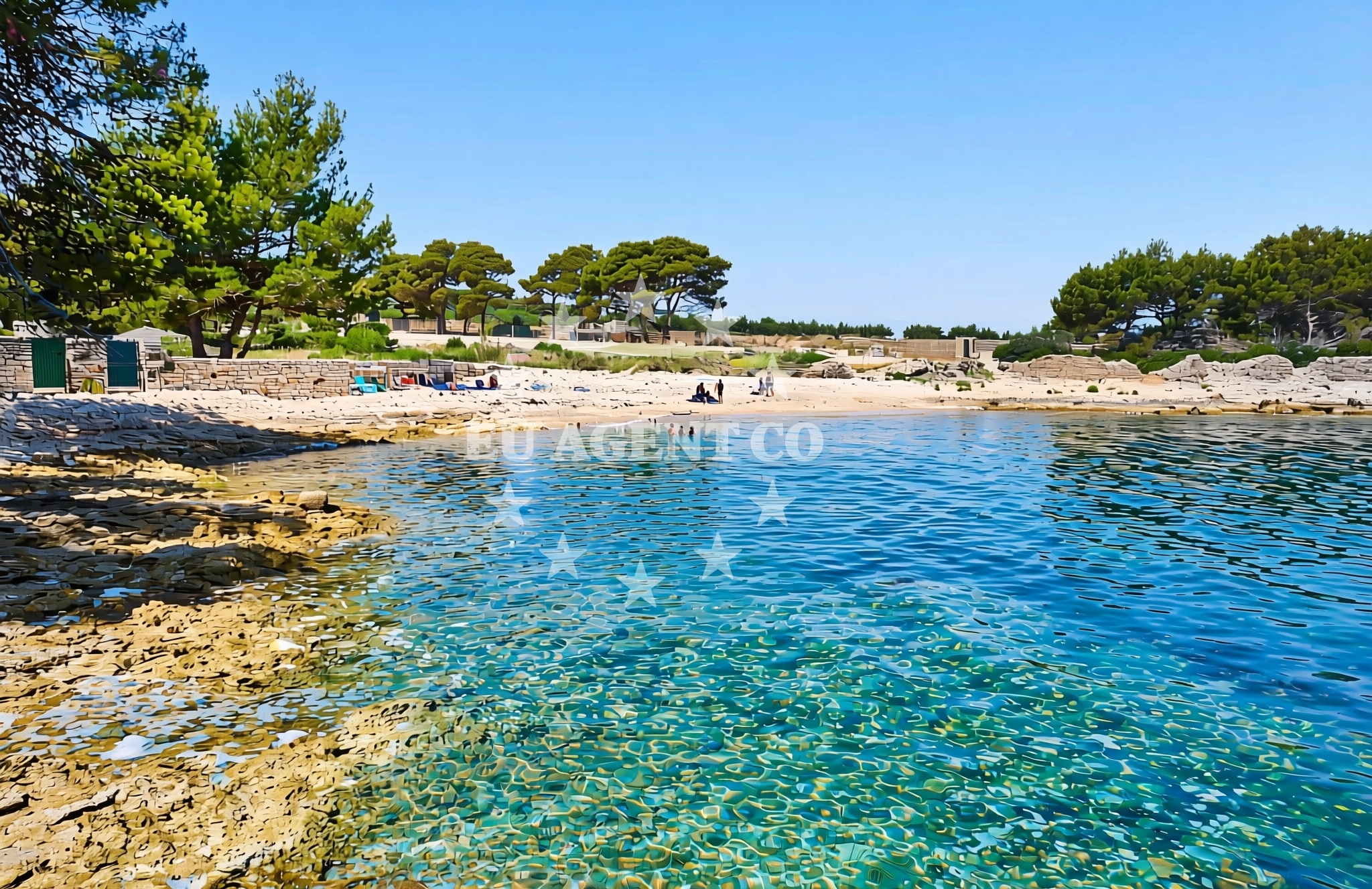 Additional view of Malačnica sredina, Supetar (Brač) Beach in Malačnica sredina