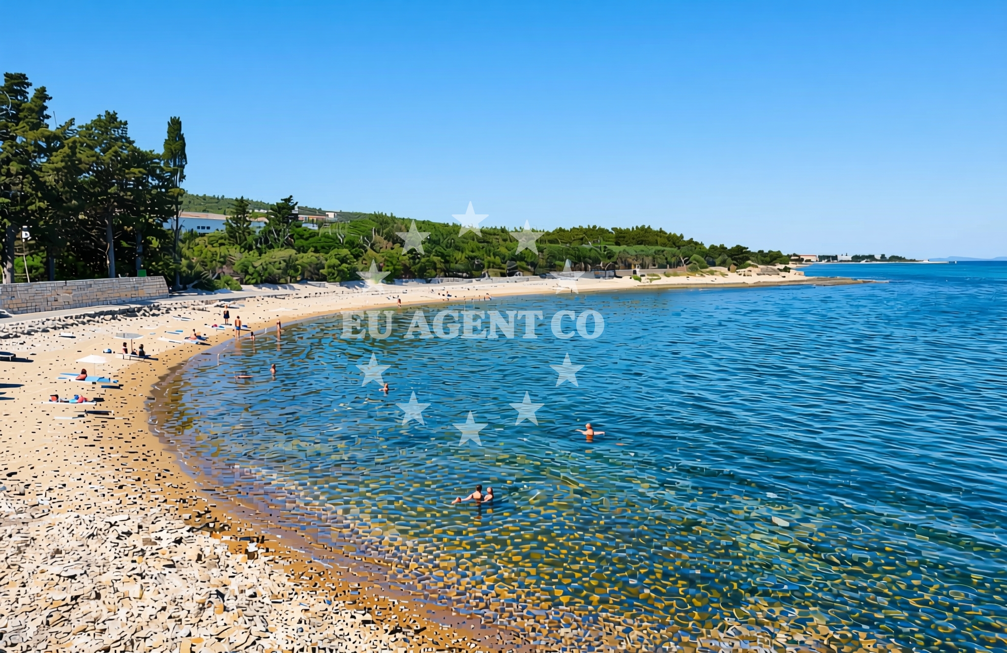 Additional view of Malačnica zapad, Supetar (Brač) Beach in Malačnica zapad