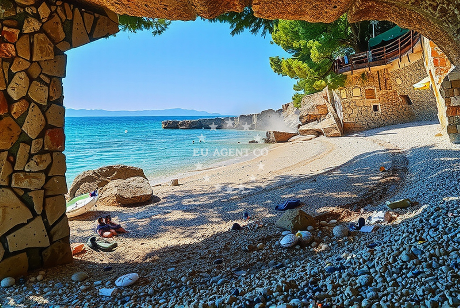 Additional view of Male Ciste beach in 29 Blato, Živogošće