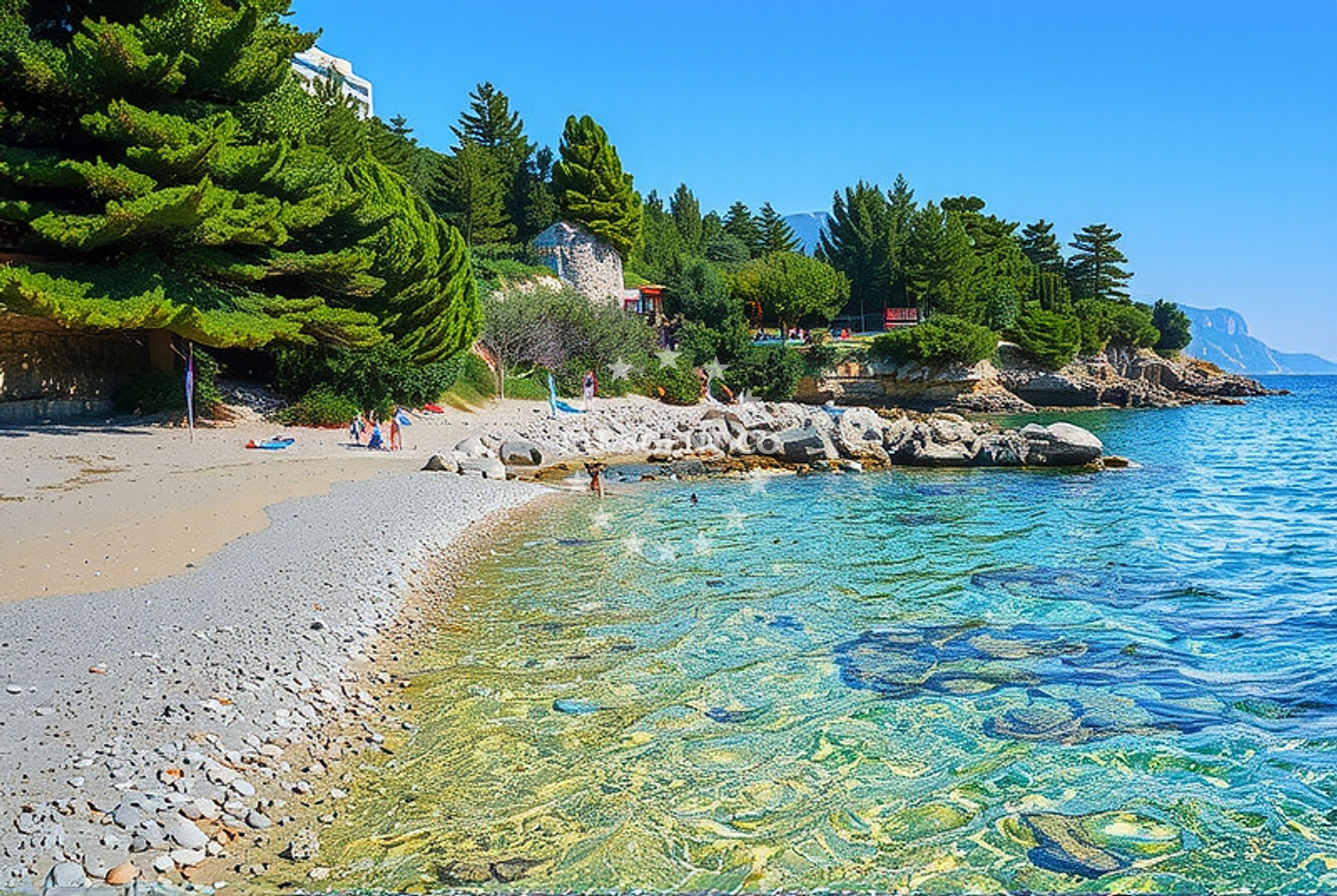 Additional view of Male Ciste beach in 29 Blato, Živogošće