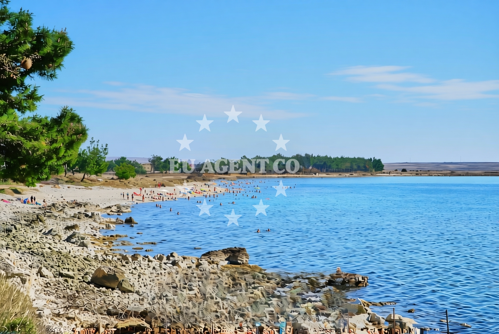 Shoreline and swimming area at Maletinac istok, Vrčići (Pag) Beach in Maletinac istok