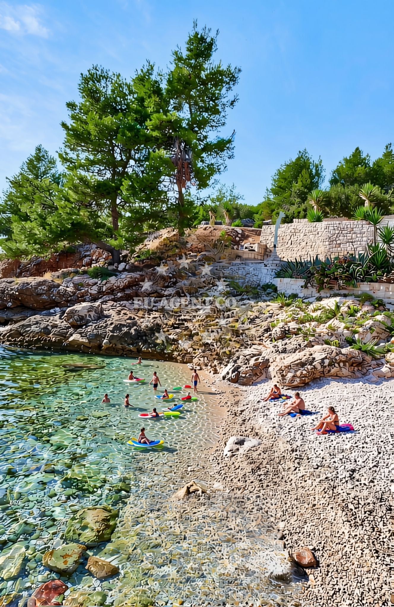 Additional view of Mali Črvanj istok, Zastražišće (Hvar) Beach in Mali Črvanj istok