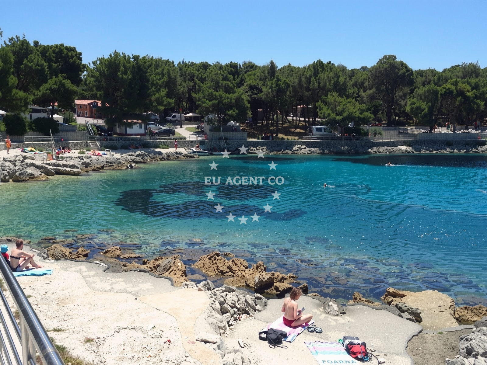 Sea and coastal view of Mali Losinj in Čikat 8, Mali Lošinj