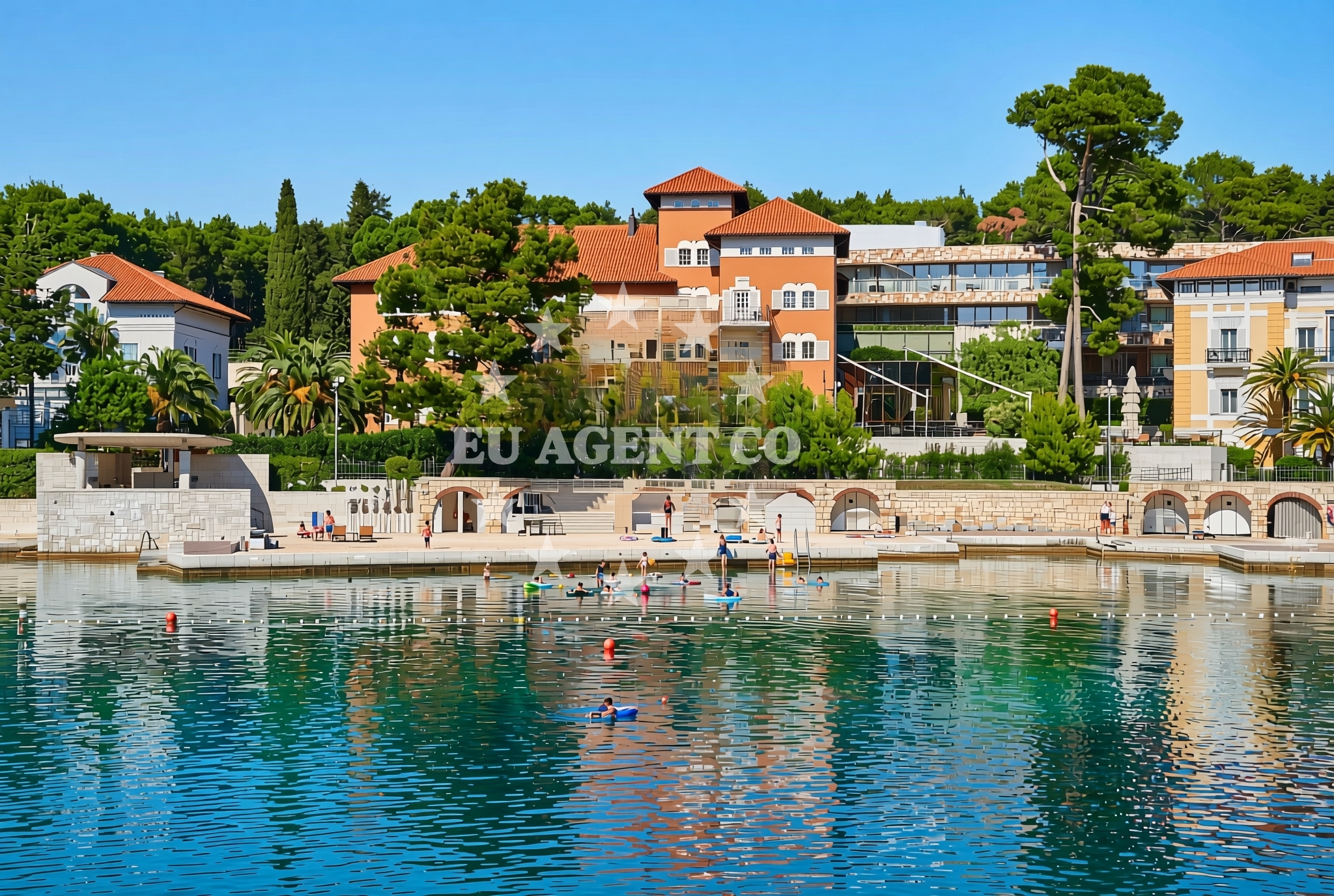 Shoreline and swimming area at Mali Lošinj (Lošinj): beaches and coves (37) in Mali Lošinj (Lošinj)