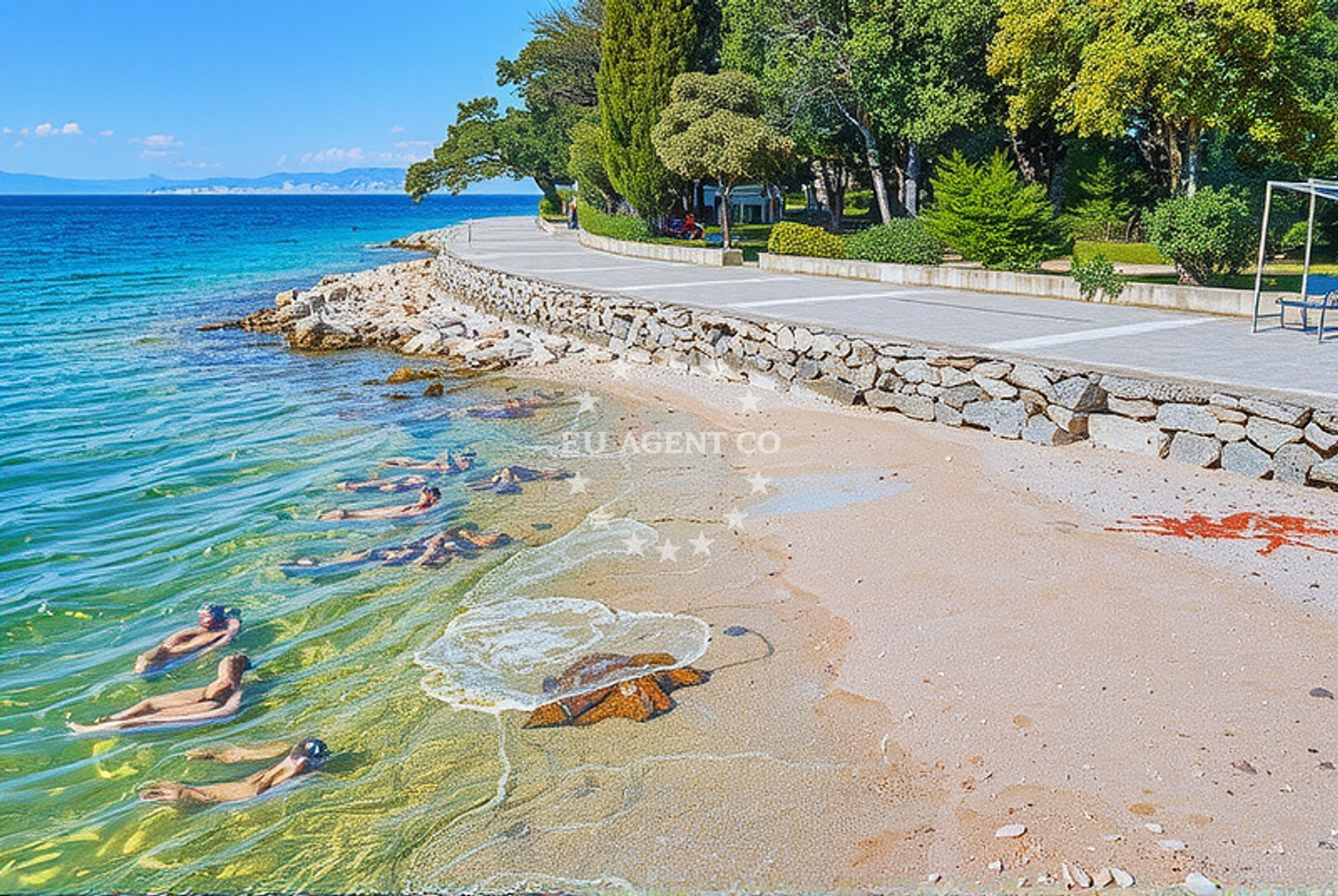 Additional view of Malinska beach in Obala 51, Malinska