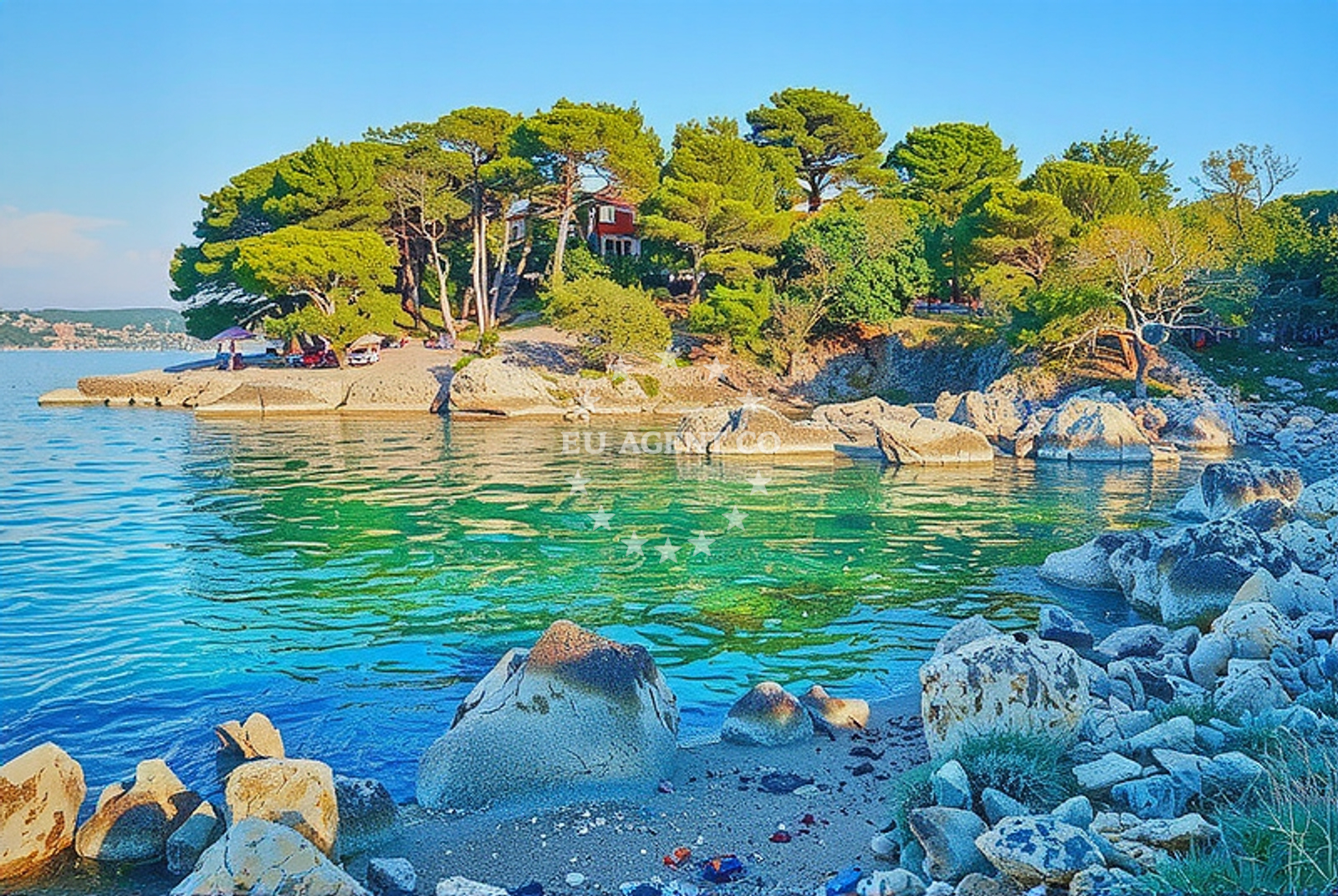Additional view of Malinska-Porat beach in Porat 185, Porat