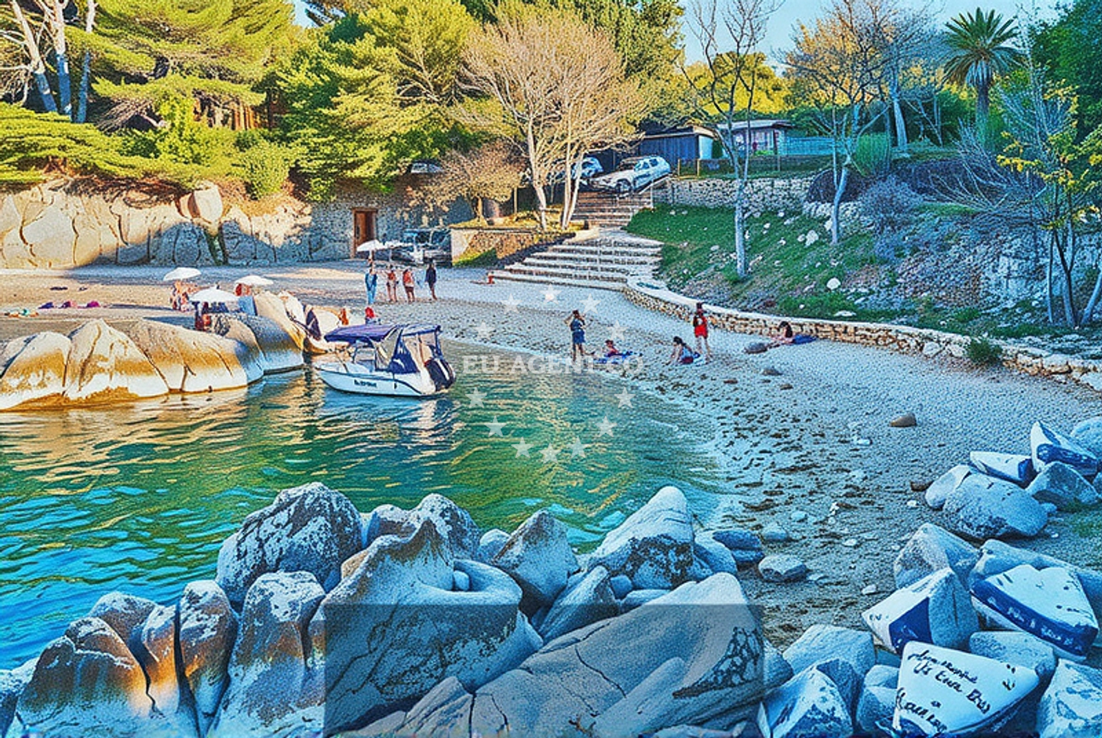 Additional view of Malinska-Porat beach in Porat 185, Porat