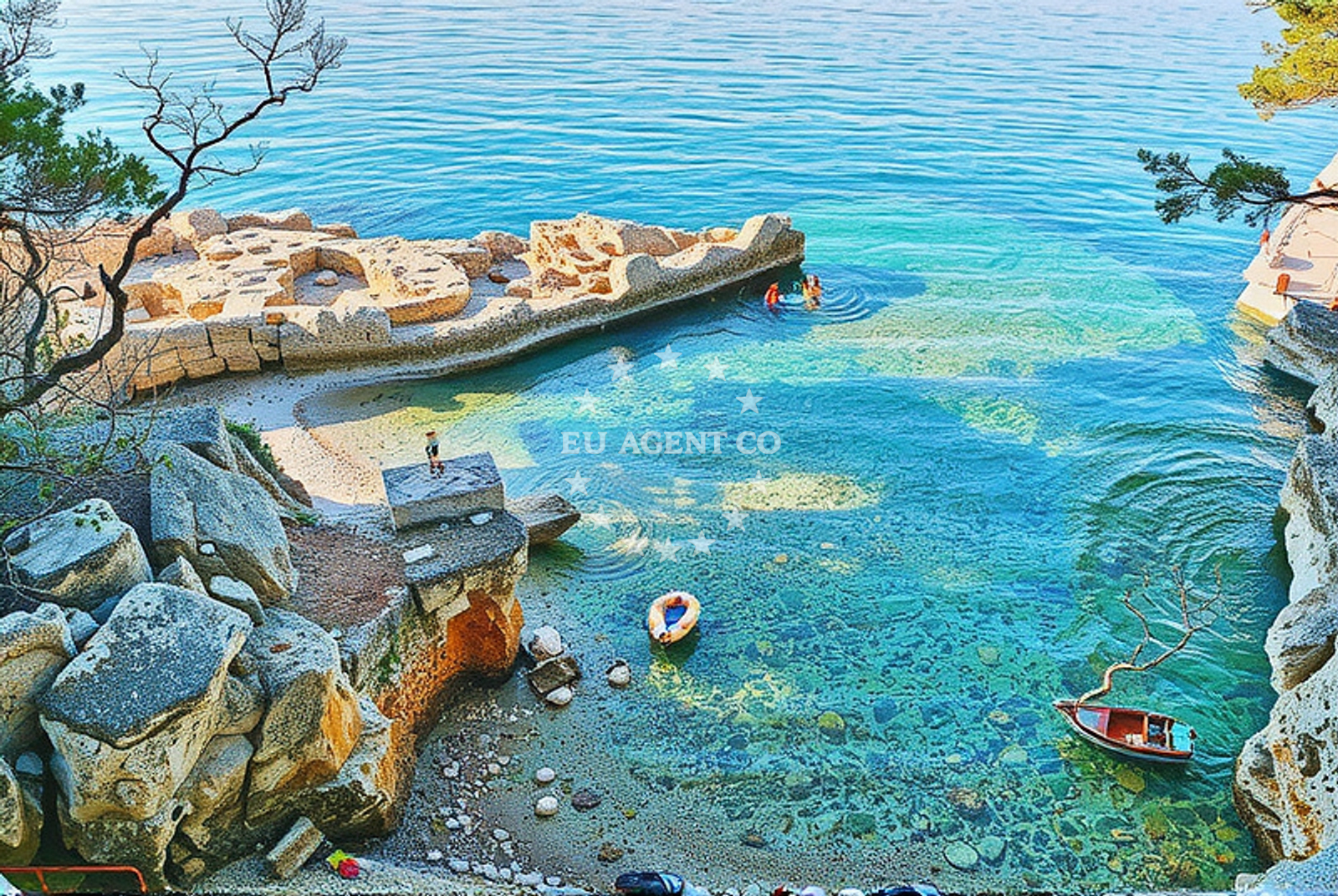 Additional view of Malinska-Porat beach in Porat 185, Porat