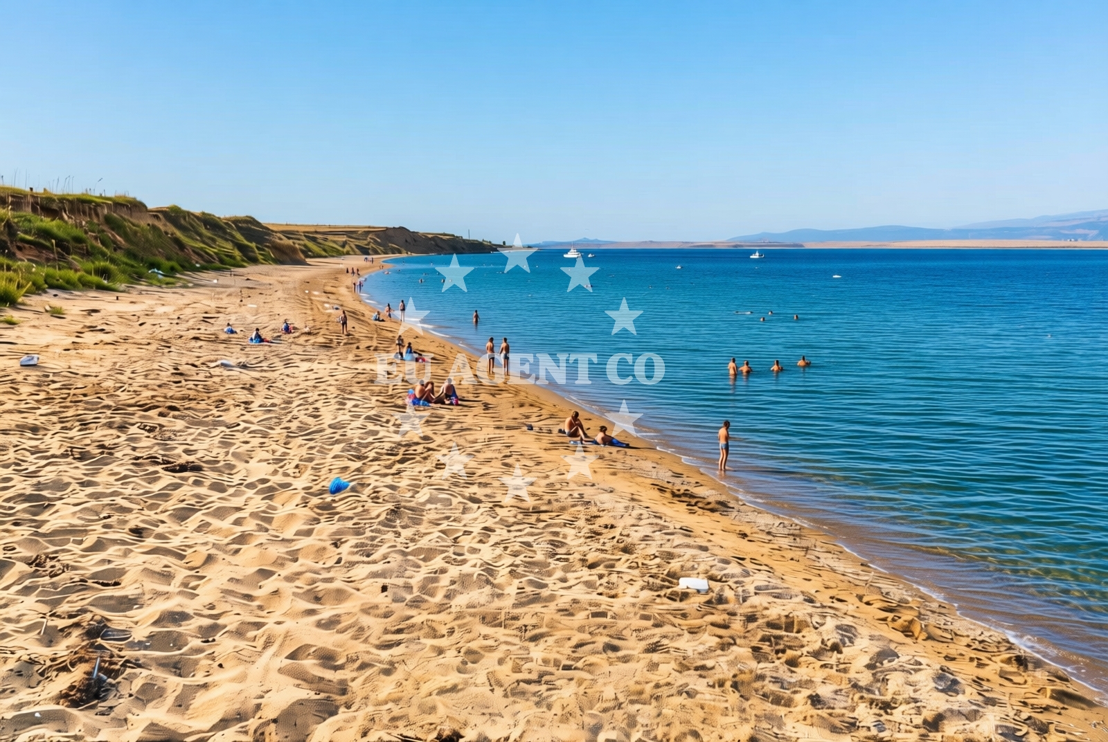 Beach facilities and surroundings at Malo blato, Privlaka (Zadarska županija) Beach in Malo blato