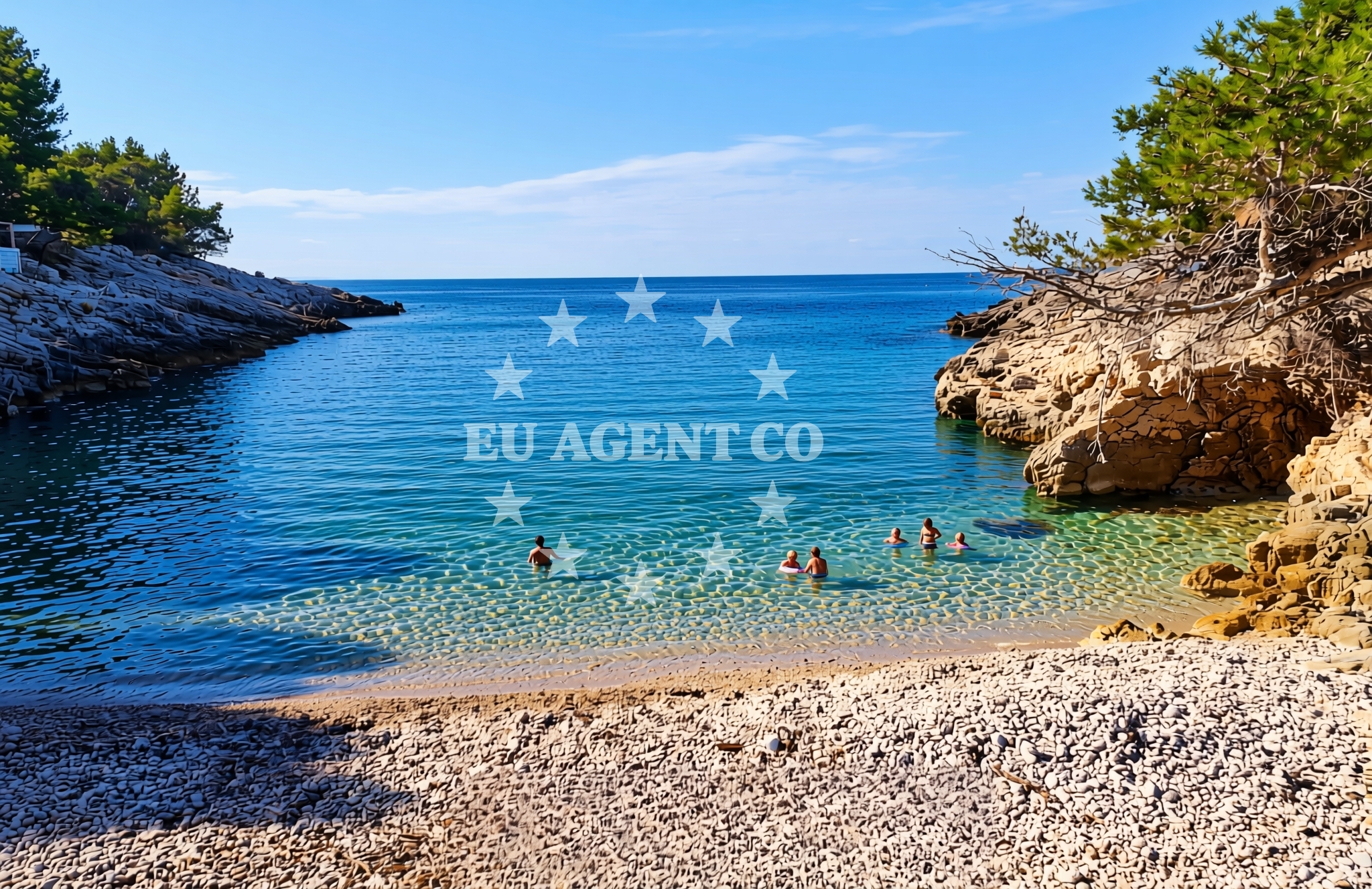 Sea and coastal view of Malo Grablje (Hvar): beaches and coves in Malo Grablje (Hvar)