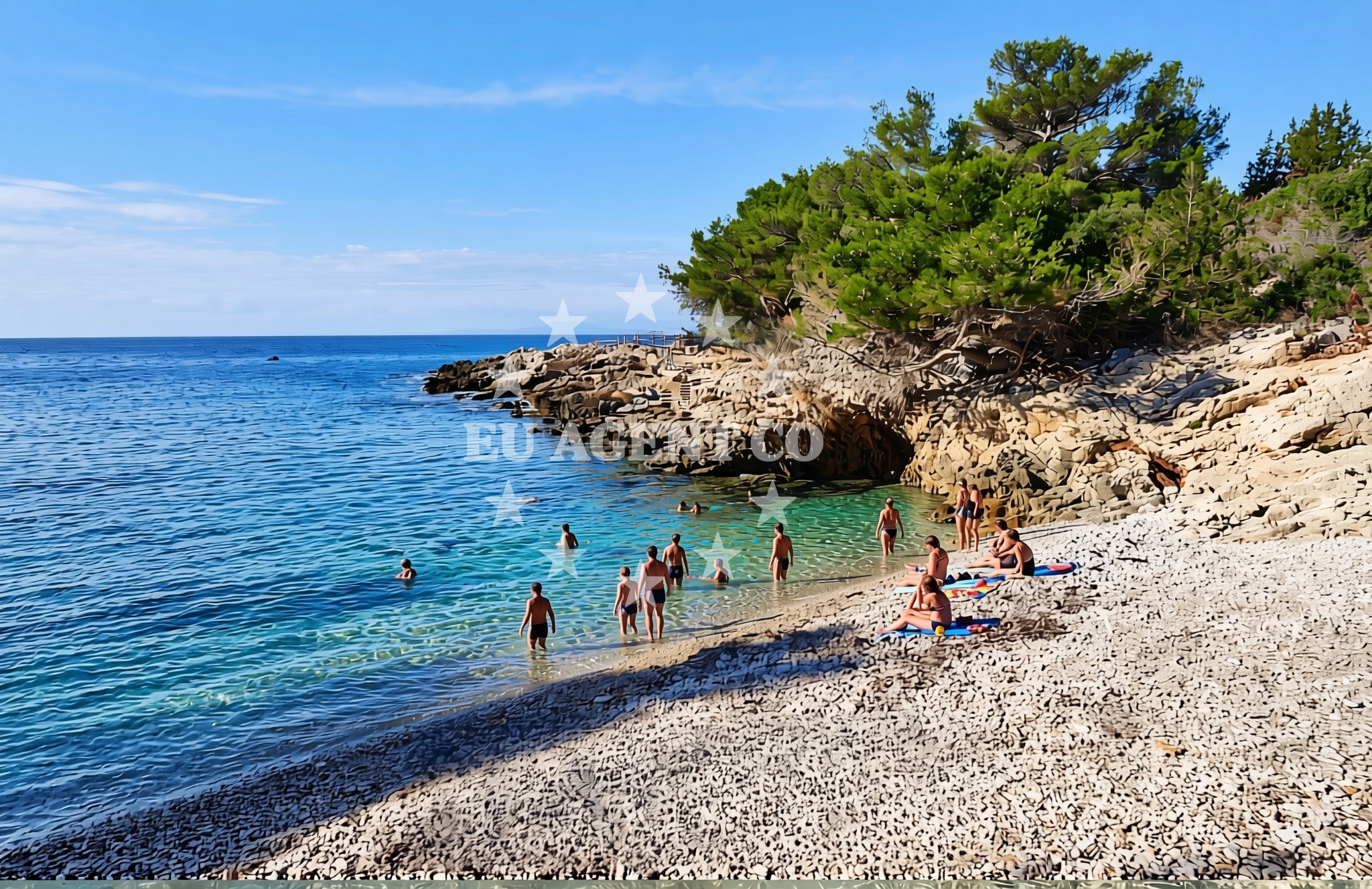 Beach facilities and surroundings at Malo Grablje (Hvar): beaches and coves in Malo Grablje (Hvar)