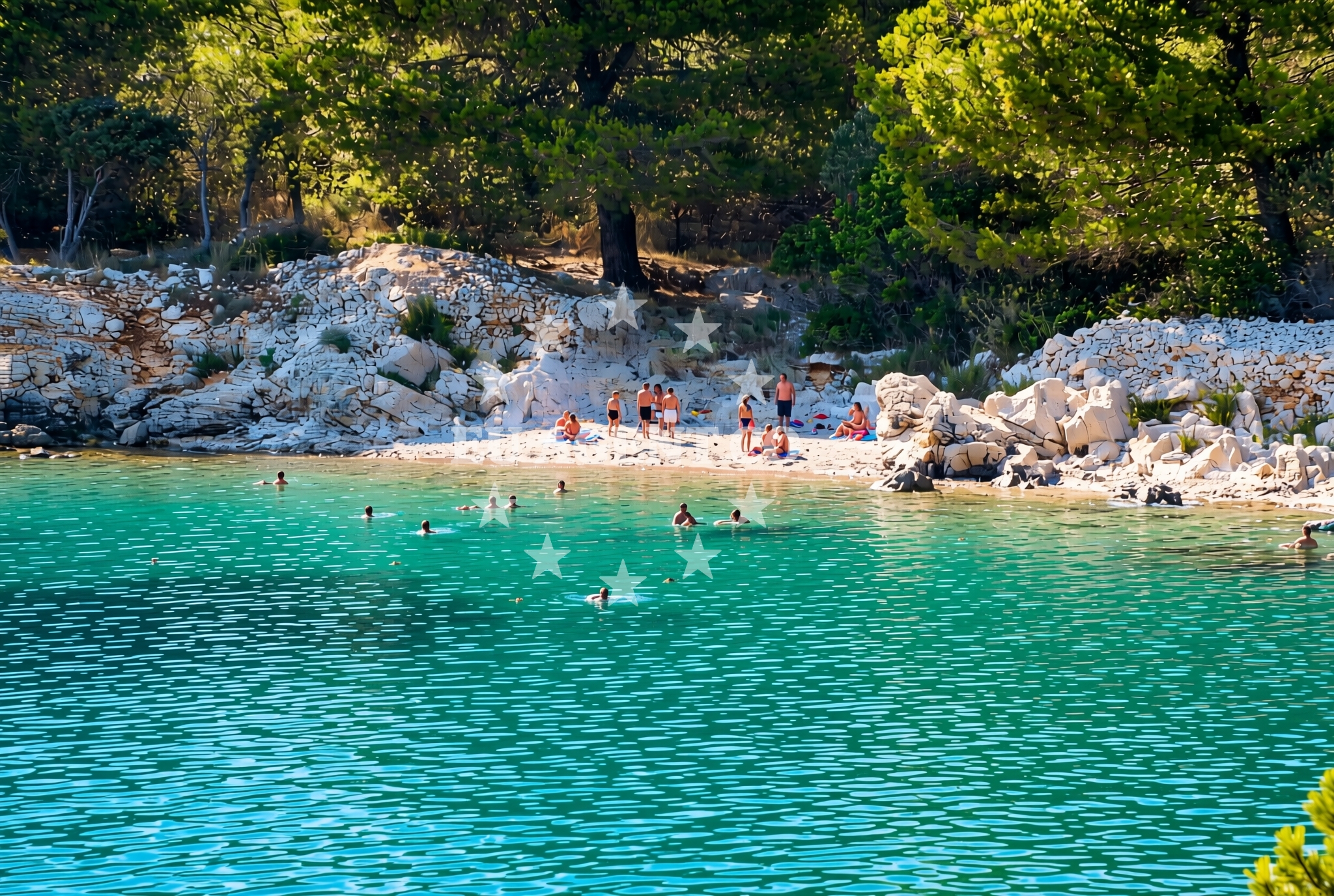 Additional view of Malo Tatinje, Betina (Murter) Beach in Malo Tatinje