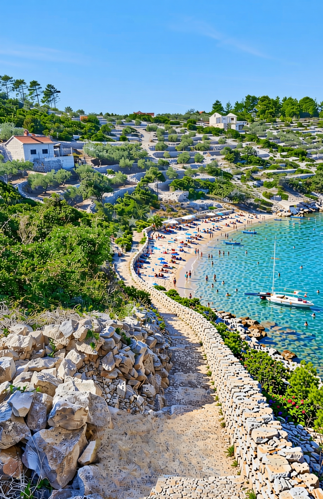 Additional view of Malo Zanavlje, Vela Luka (Korčula) Beach in Malo Zanavlje