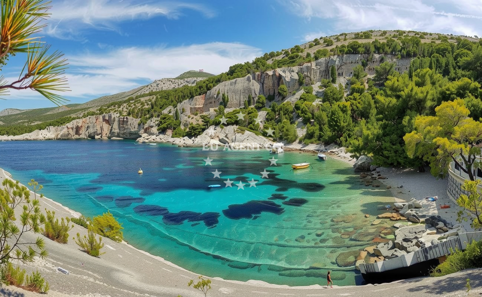 Additional view of Malo Zarace beach in , Zarače