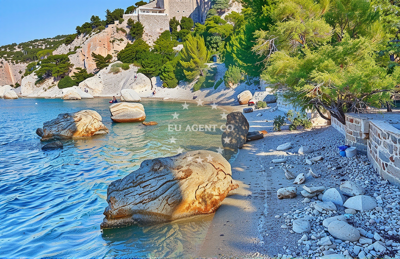 Additional view of Malo Zarace beach in , Zarače