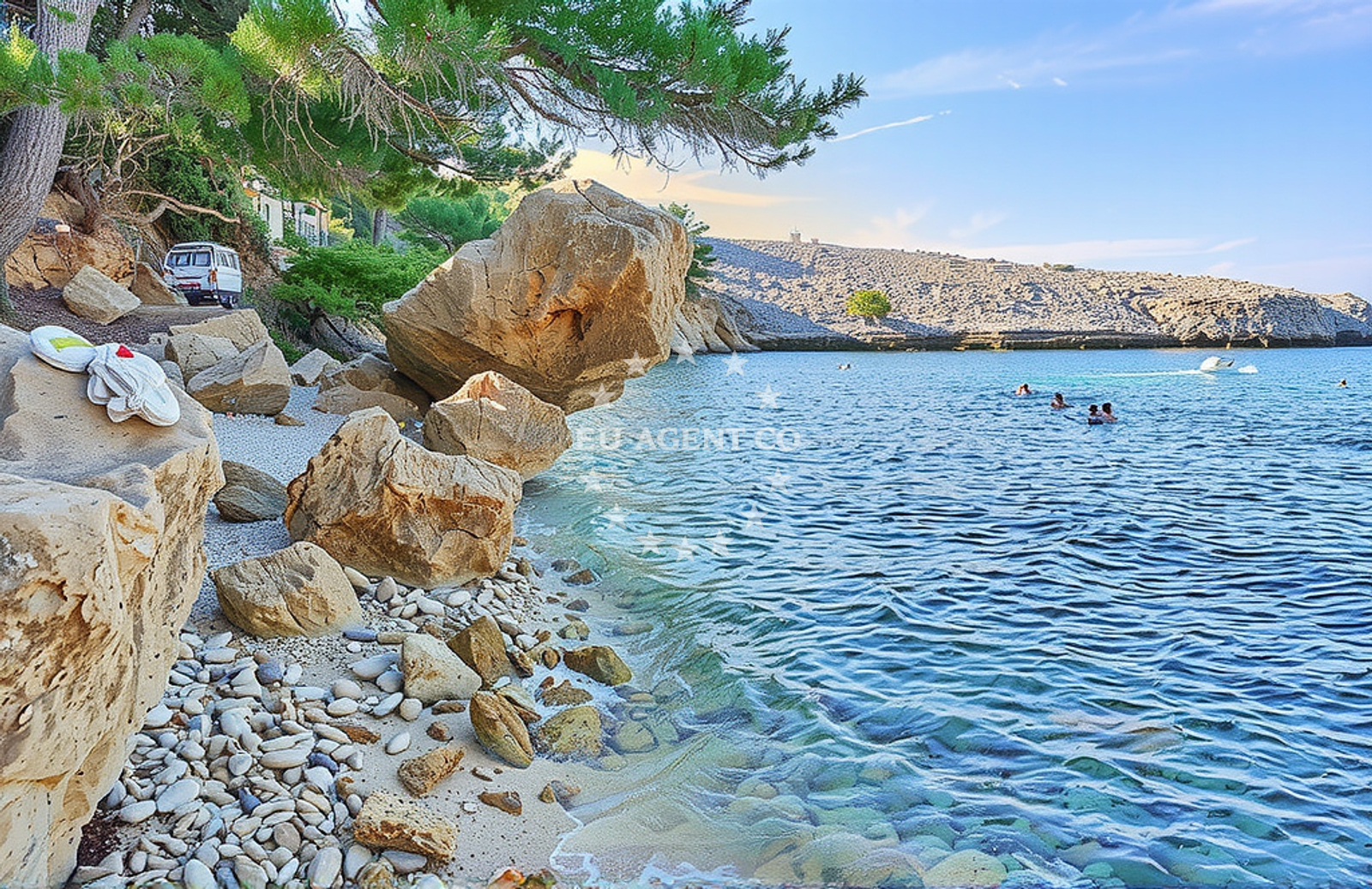 Additional view of Malo Zarace beach in , Zarače