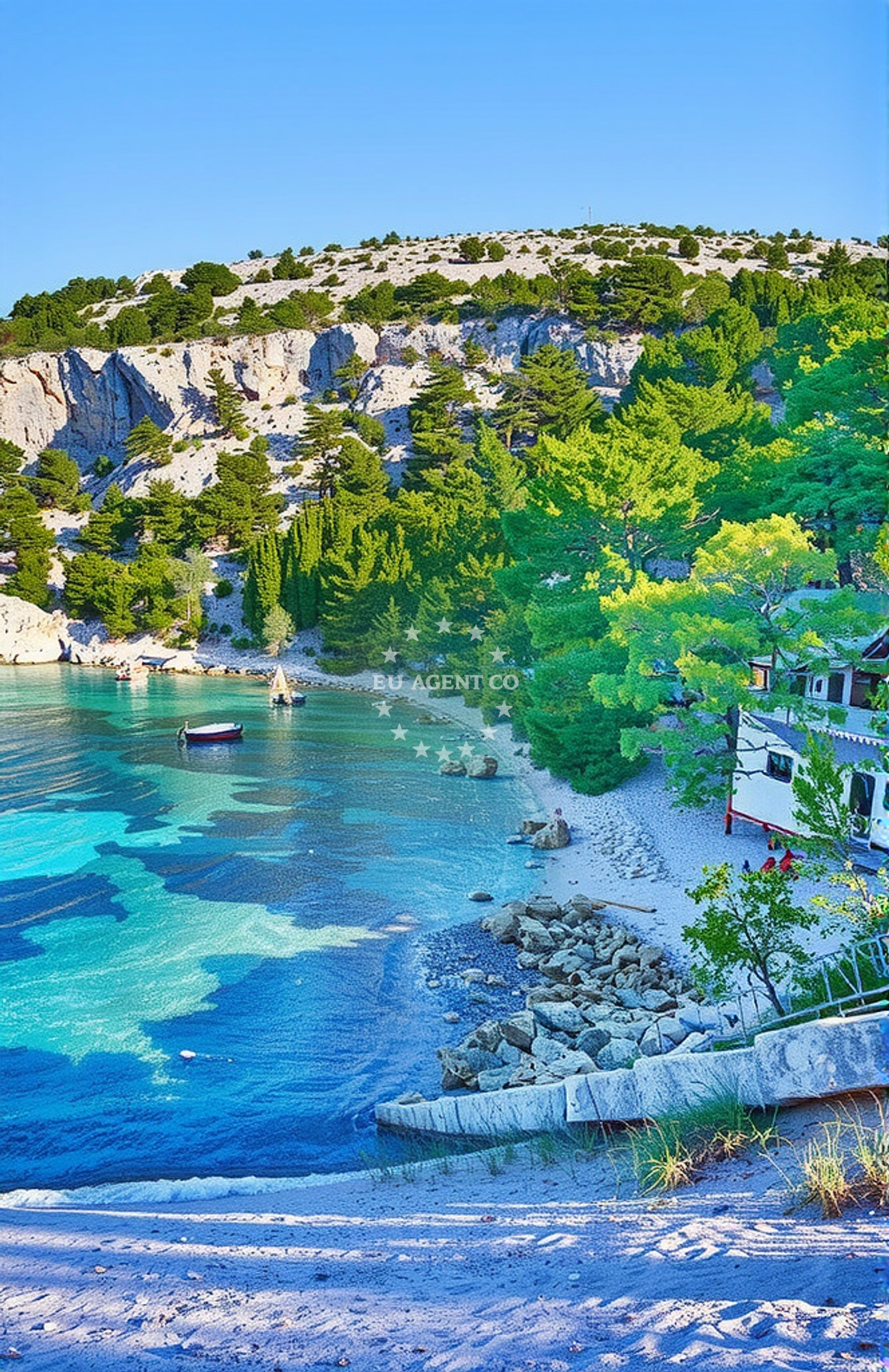 Additional view of Malo Zarace beach in , Zarače