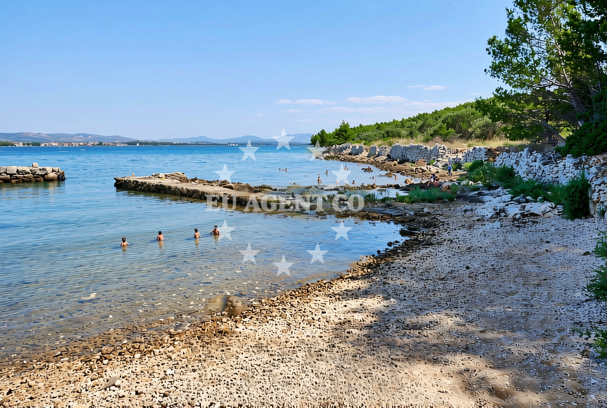 Additional view of Malpaga, Zlarin (Zlarin) Beach in Malpaga